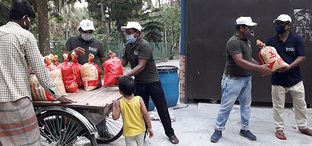 Food distribution in COVID-19 pandemic by SCI Bangladesh