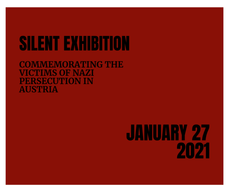 Silent Exhibition on International Holocaust Remembrance Day