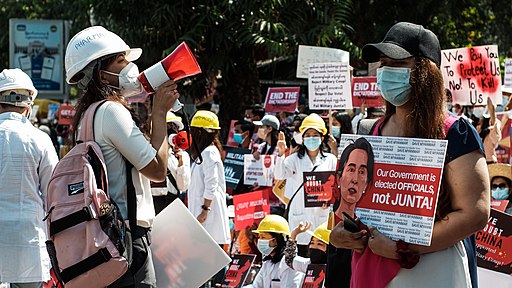Upholding democracy and peaceful expressions of the people of Myanmar