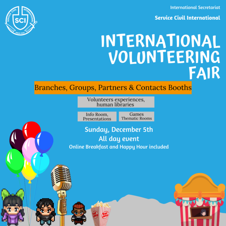 International Volunteering Fair progress