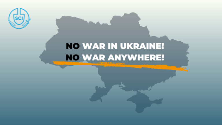 No war in Ukraine! No war anywhere!