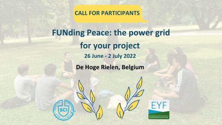 Call for participants: training course FUNding Peace