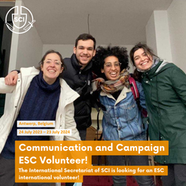 ESC communication volunteer wanted in the IS!