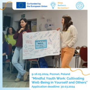 Training poster for 'Mindful Youth Work'