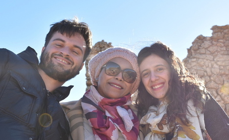 Participants smiling at camera
